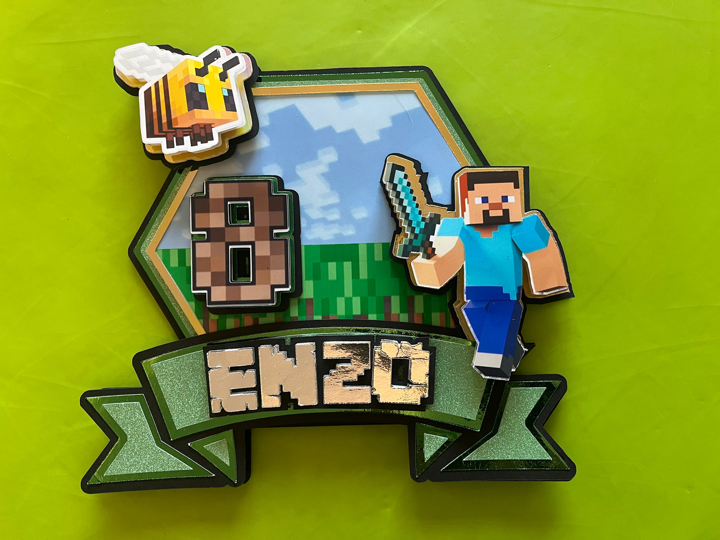 Cake Topper Minecraft