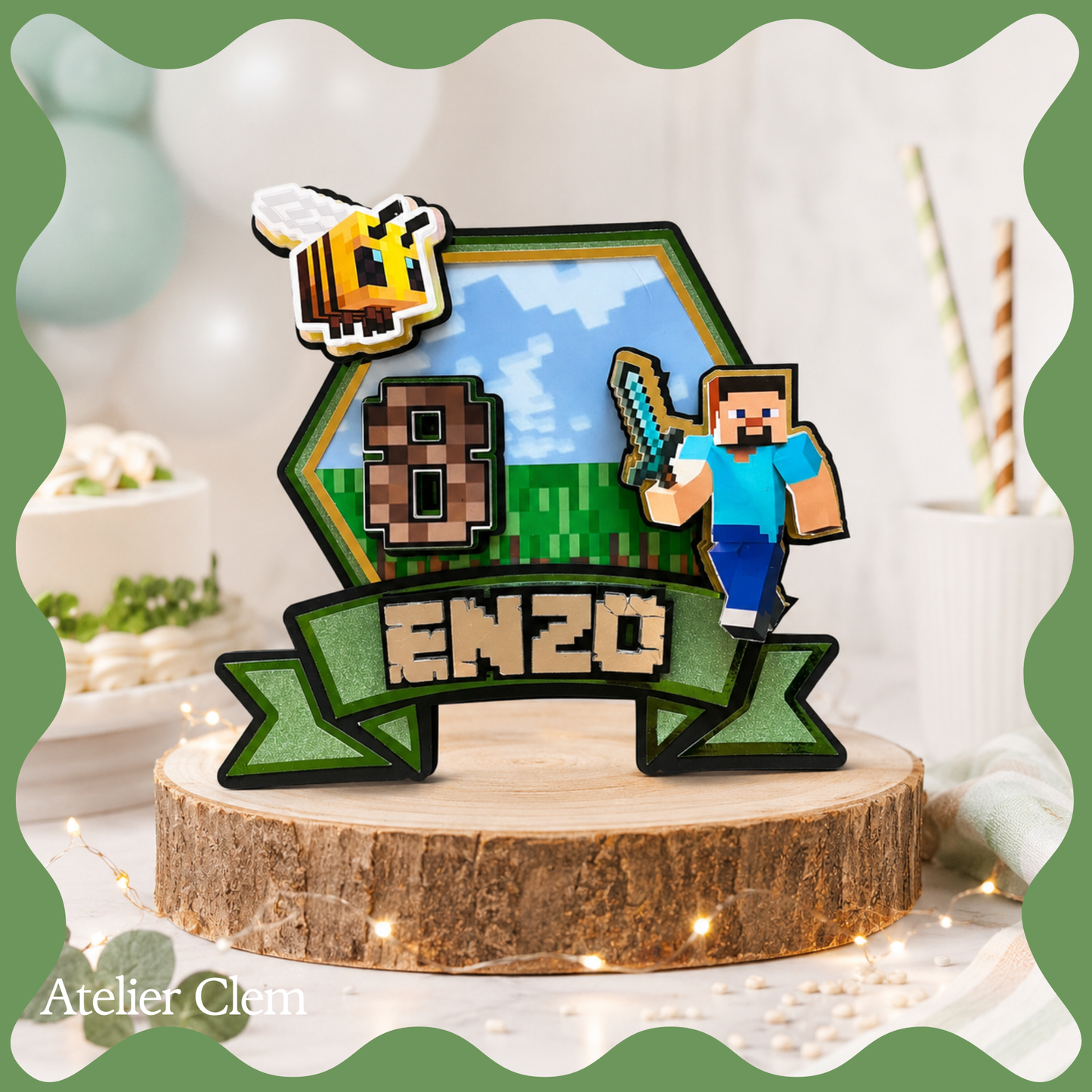 Cake Topper Minecraft