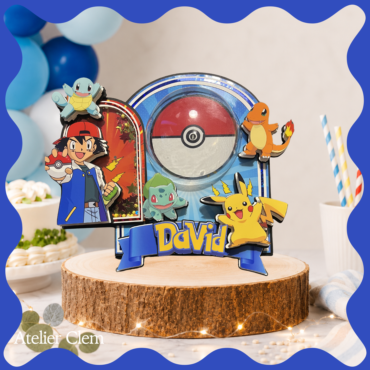 Cake Topper Lumineux Pokémon