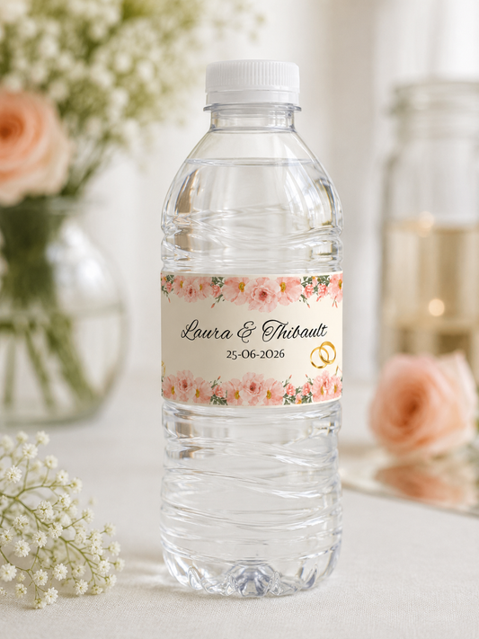 Étiquette personnalisée pour bouteille d'eau