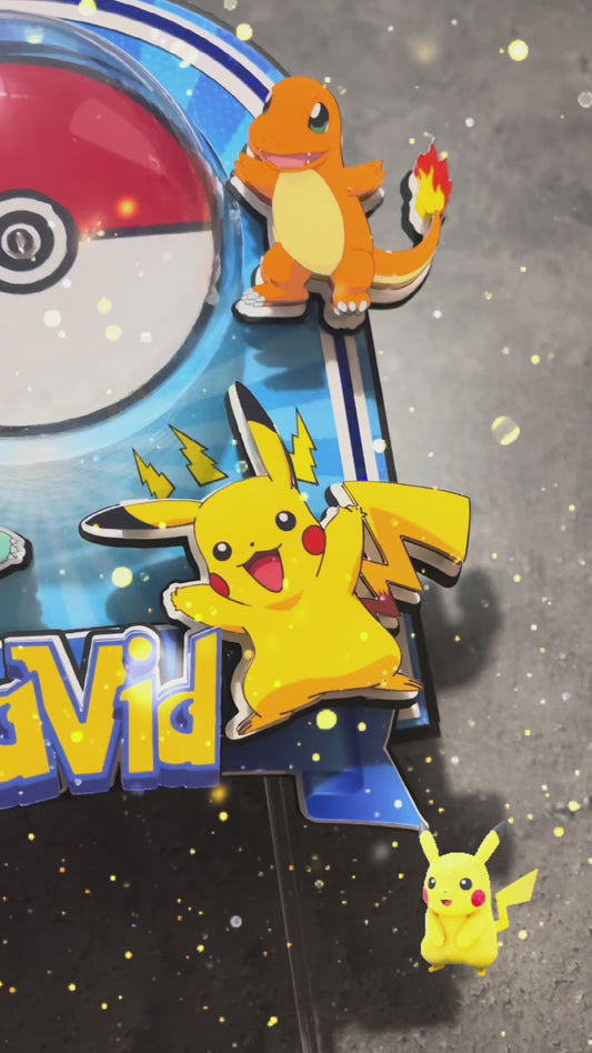 Cake Topper Lumineux Pokémon